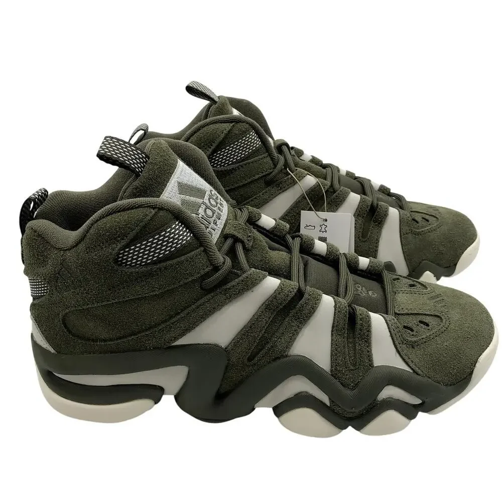 NEW Adidas Crazy 8 Olive Strata Basketball Shoes M 10.5US / W 11.5US Suede NIB - Picture 1 of 14